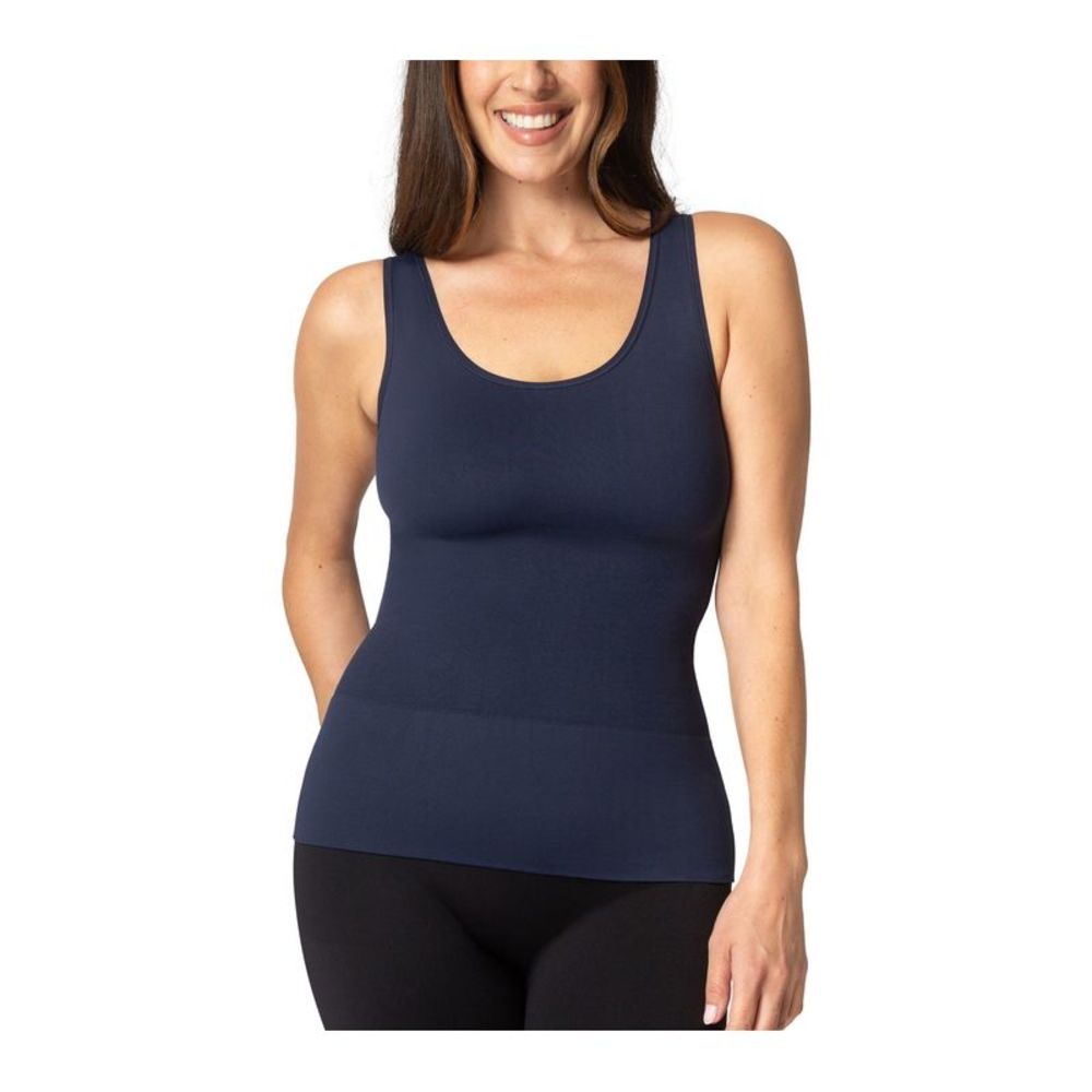 Anti x Proof Women's Top Sz XL Scoop Neck Reversible Tank Blue A517797